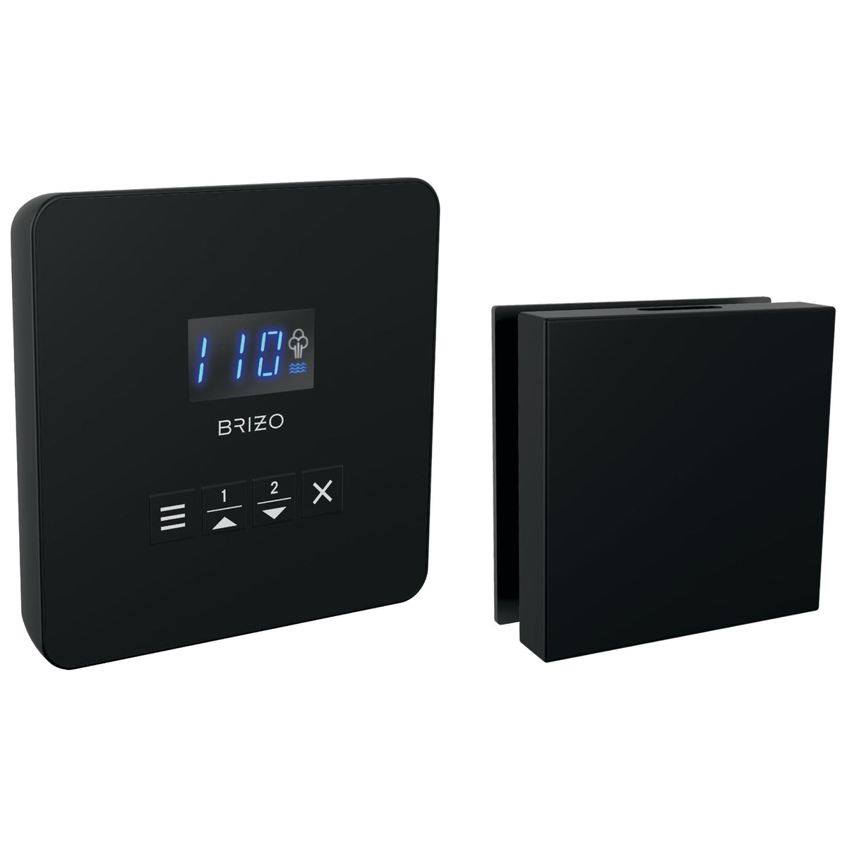 Square Steam Shower Control - 8CH-250L-BL