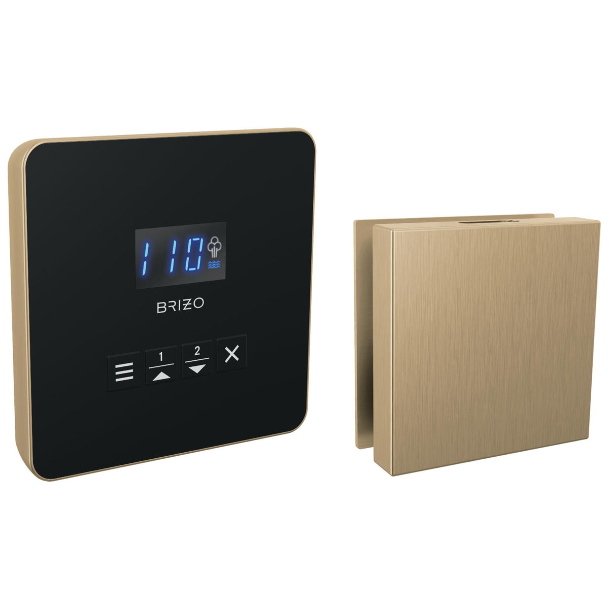 Square Steam Shower Control - 8CH-250L-GL-L