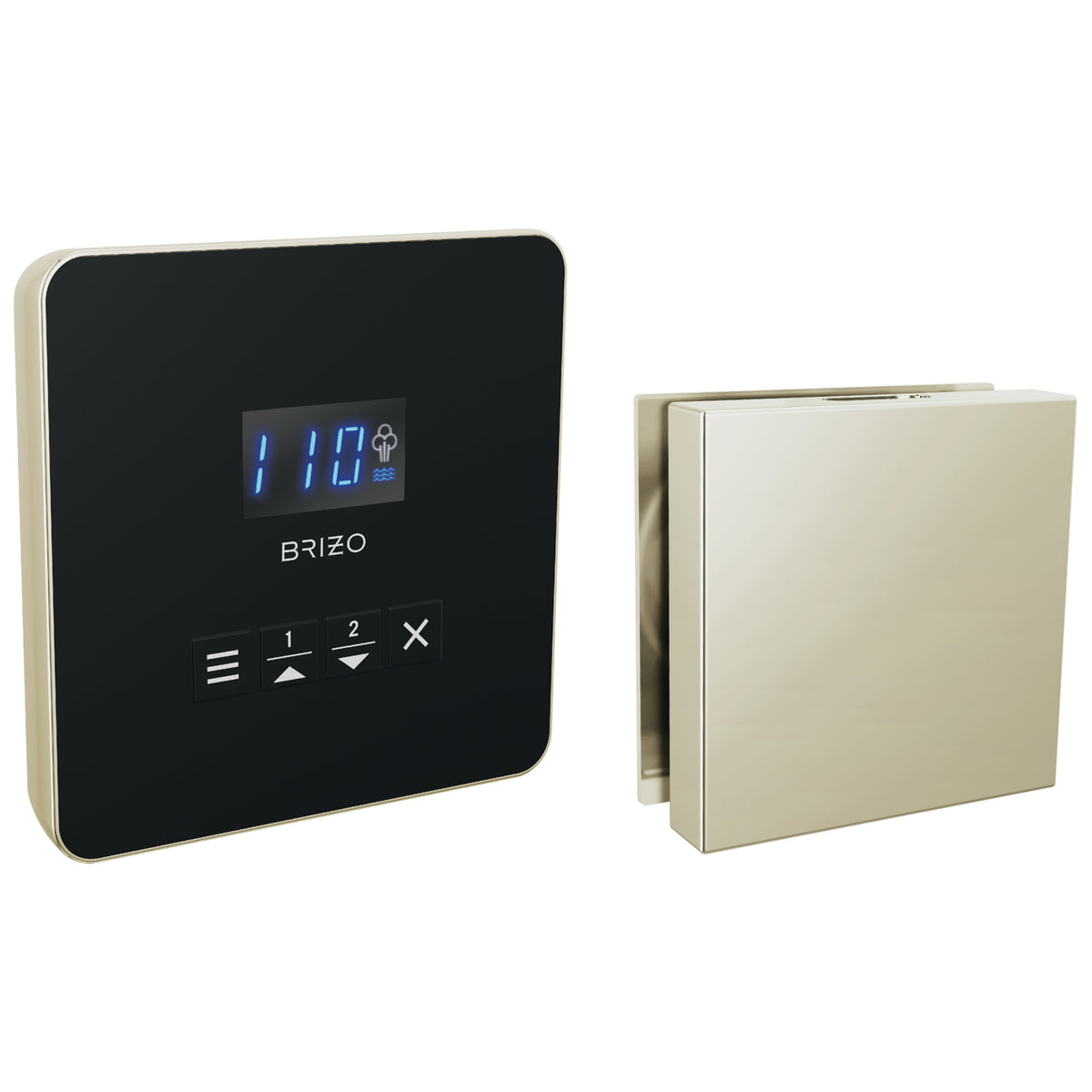 Square Steam Shower Control - 8CH-250L-PN-L