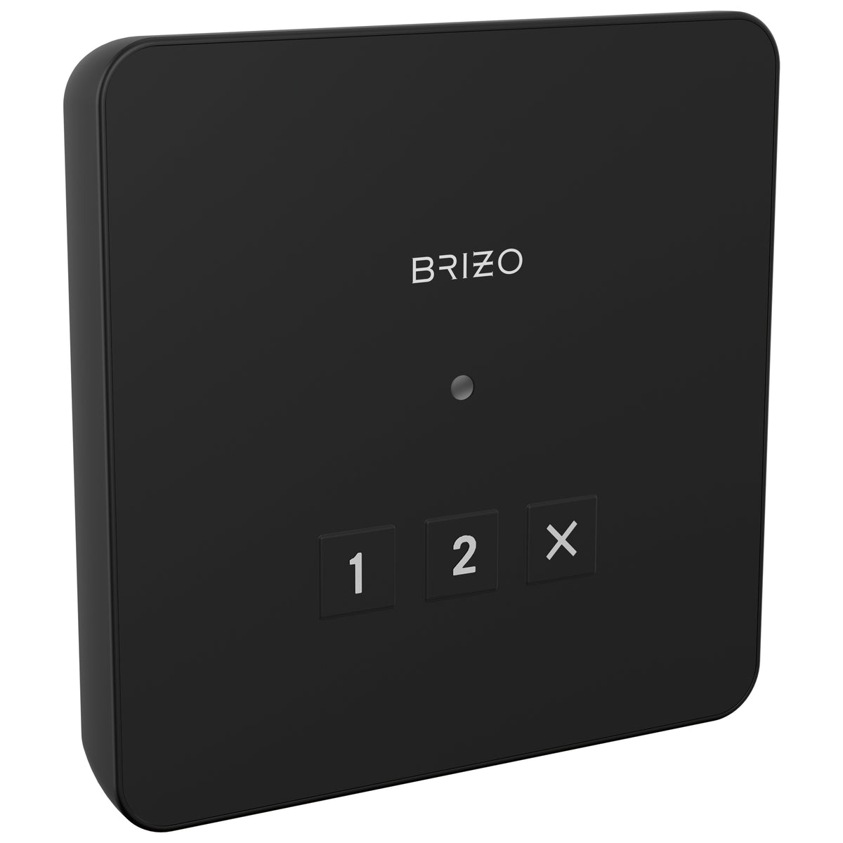 Brizo® 8CN-220L-BL Square Steam Shower Control, LED Indicator Display, Matte Black