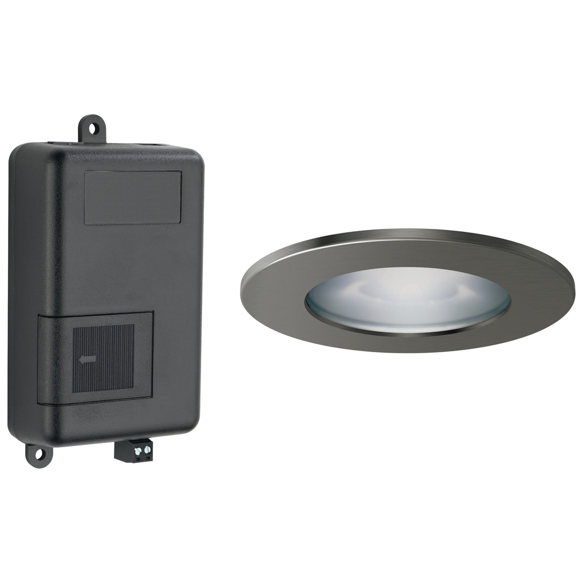 Brizo® 8SP-MU-4-SL-L LED Light Chromatherapy System and Trim Ring, For Use With 8CB-600/8CH-600 and 8CN-600 control, 60 Watt Incandescent Bulb, Lumicoat Luxe Steel