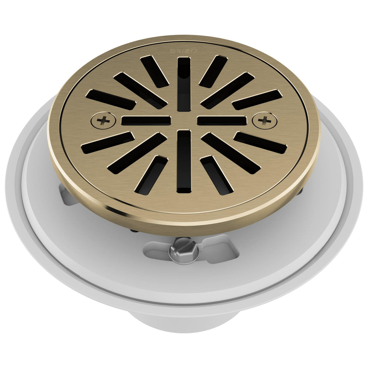 Brizo® BT061414-GL Round Shower Drain, 4 in Nominal, Import