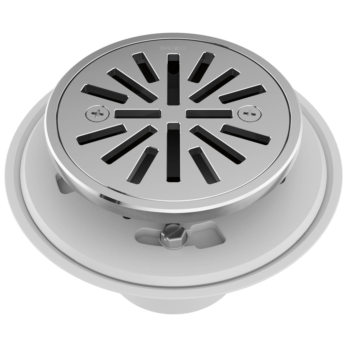 Brizo® BT061414-PC Round Shower Drain, 4 in Nominal, Import