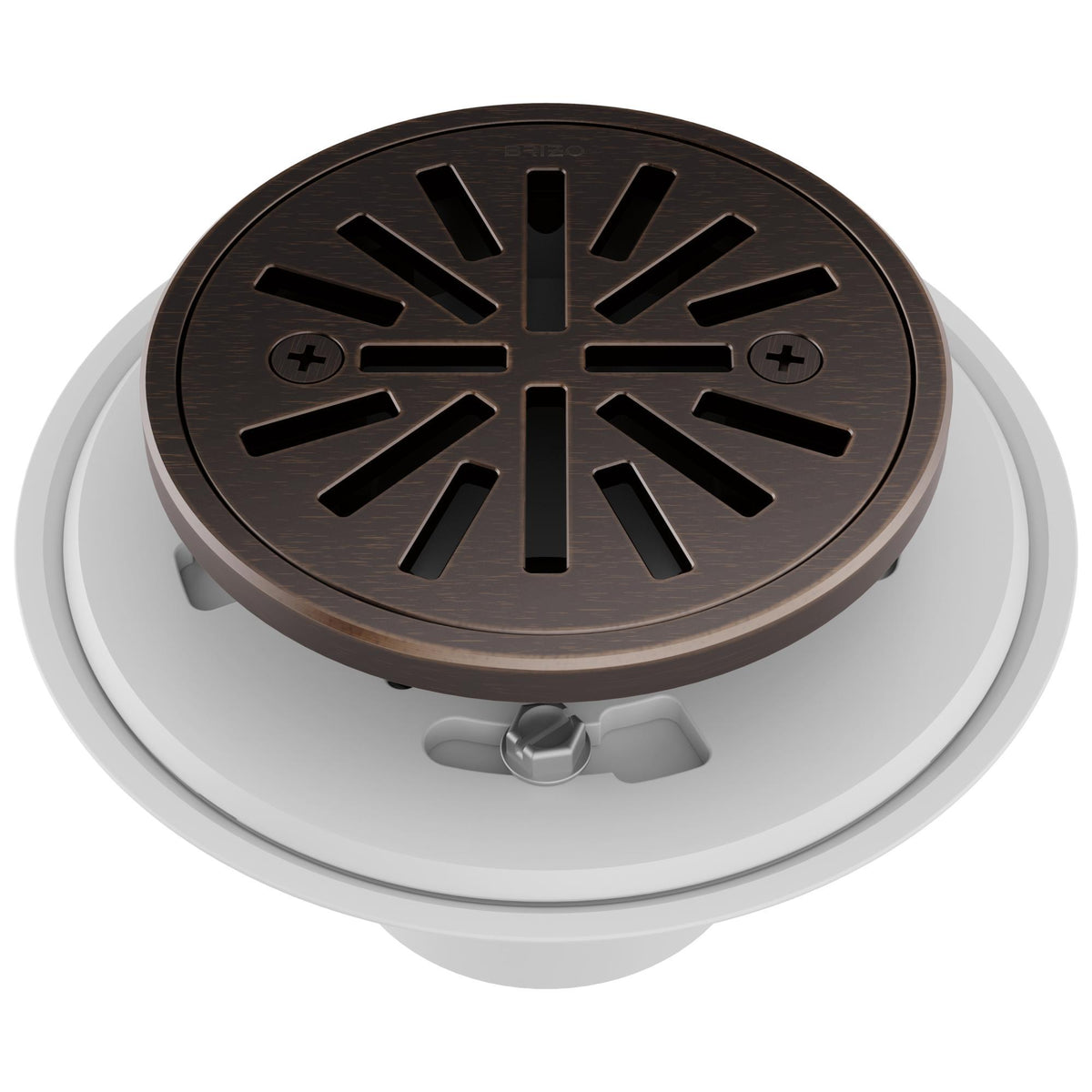 Brizo® BT061414-RB Round Shower Drain, 4 in Nominal, Import