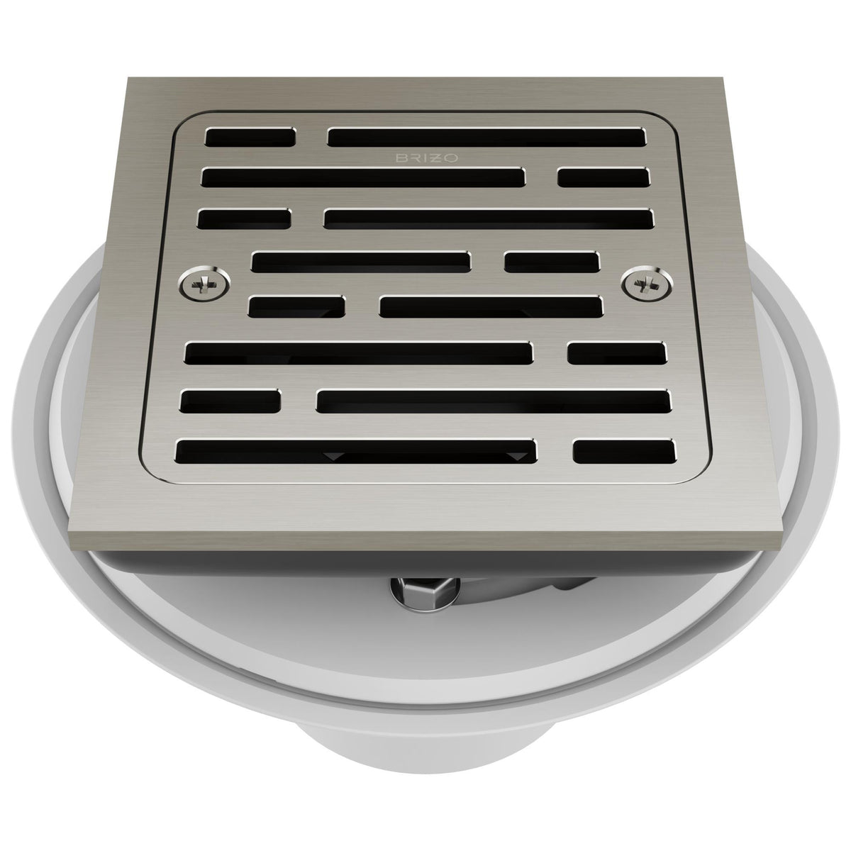 Brizo® BT062415-BN Square Shower Drain, 4 in Nominal, Import