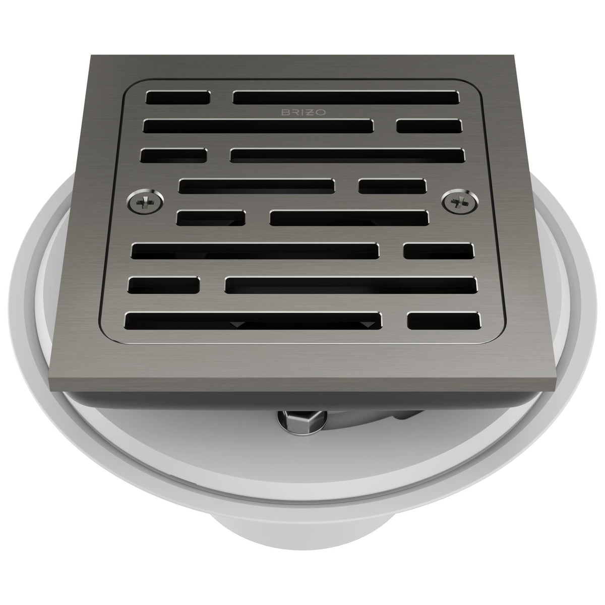 Brizo® BT062415-SL Square Shower Drain, 4 in Nominal, Import