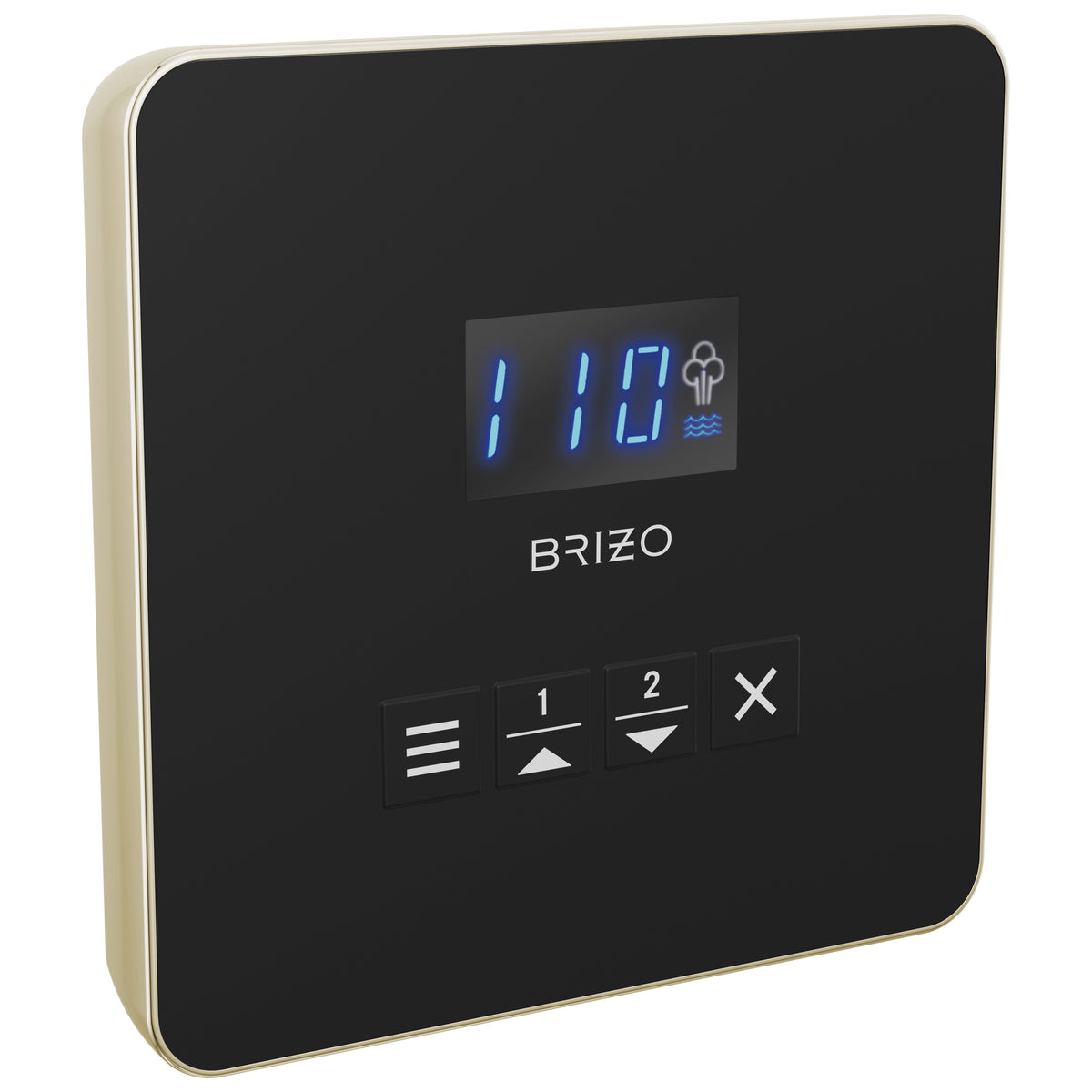 Brizo® EP103314PNL Square Steam Shower Control, Digital Display, Polished Nickel
