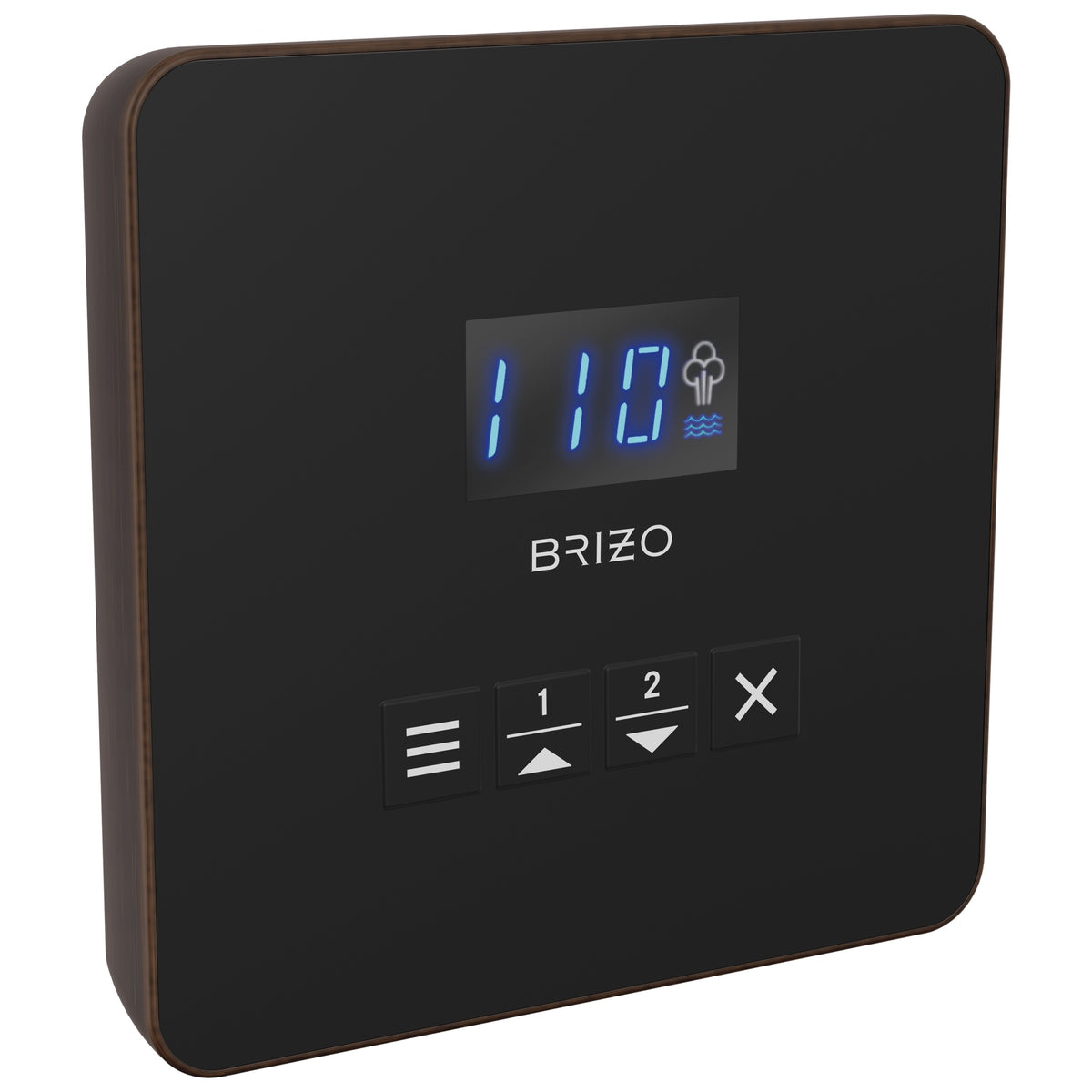 Brizo® EP103314RB Square Steam Shower Control, Digital Display, Venetian Bronze