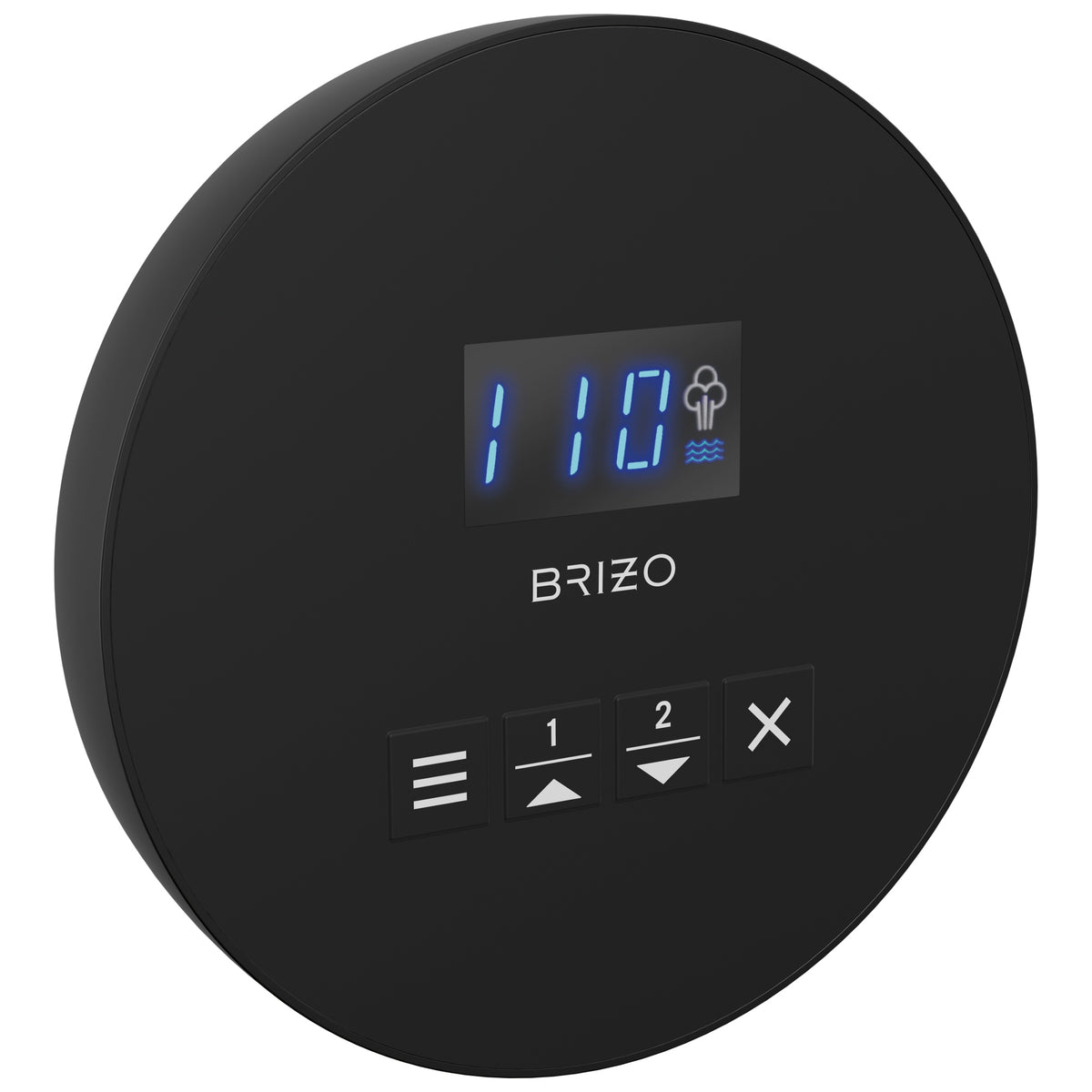 Brizo® EP103315BL Round Steam Shower Control, Digital Display, Matte Black
