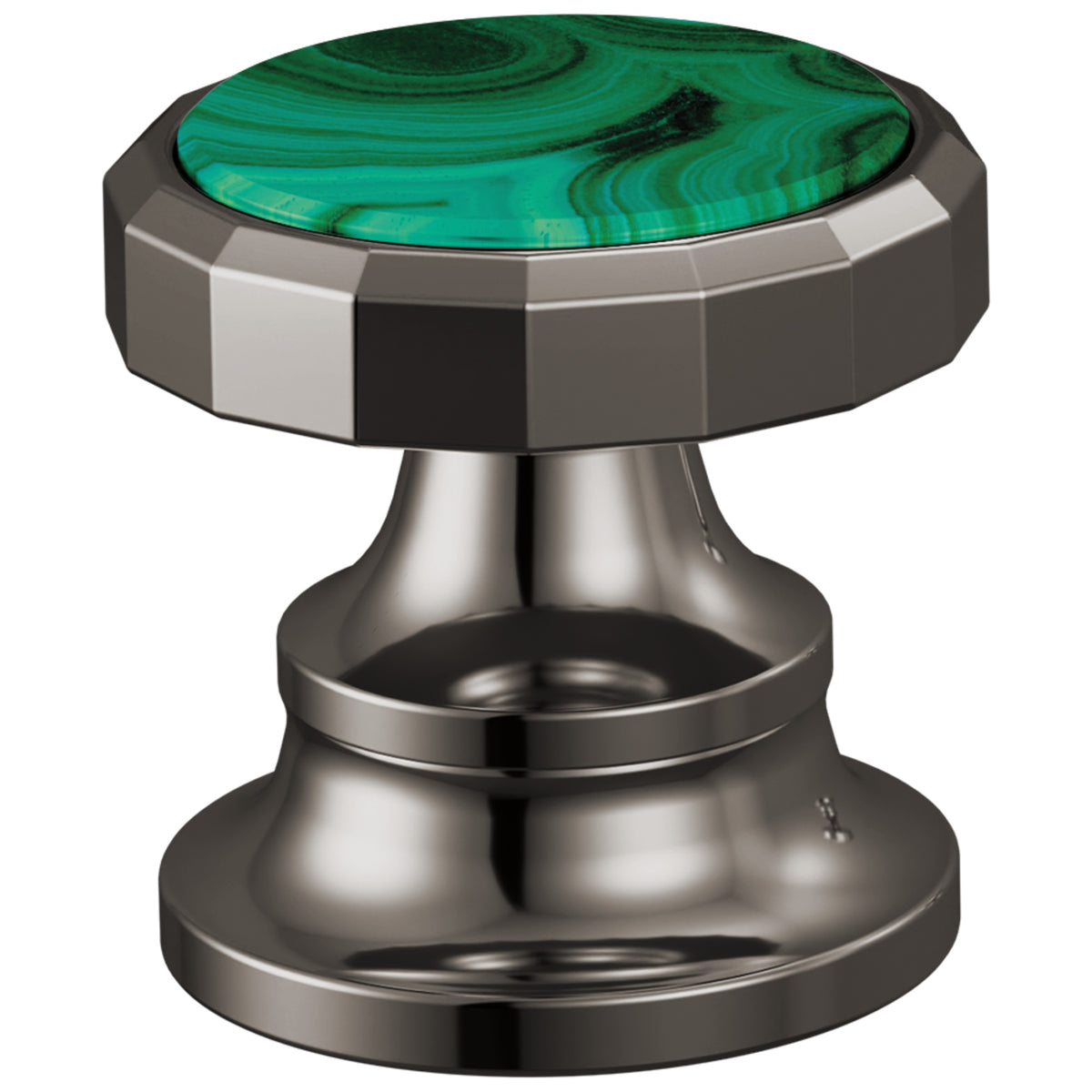 Brizo® HI5365-BNXMC Beauclere™ Wheel Handle, Zinc, Brilliance Black Onyx/Malachite, Import