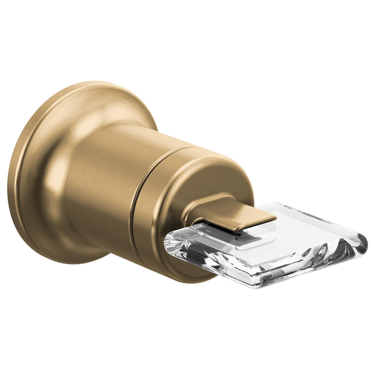 Brizo® HK5867-GLCL Allaria™ 1-Handle Lavatory Knob Handle Kit, Zinc, Luxe Gold/Clear Acrylic, Import