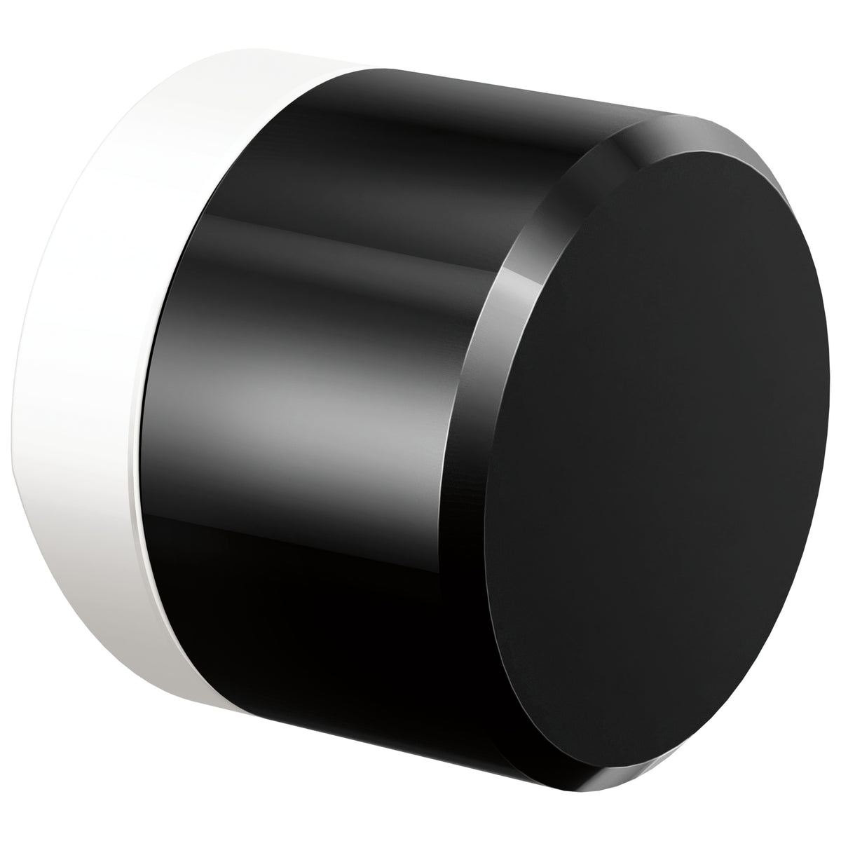 Brizo® HKK175-MWBC HKK175 Odin Single Handle Knob, Zinc, Matte White/Black Crystal, Import