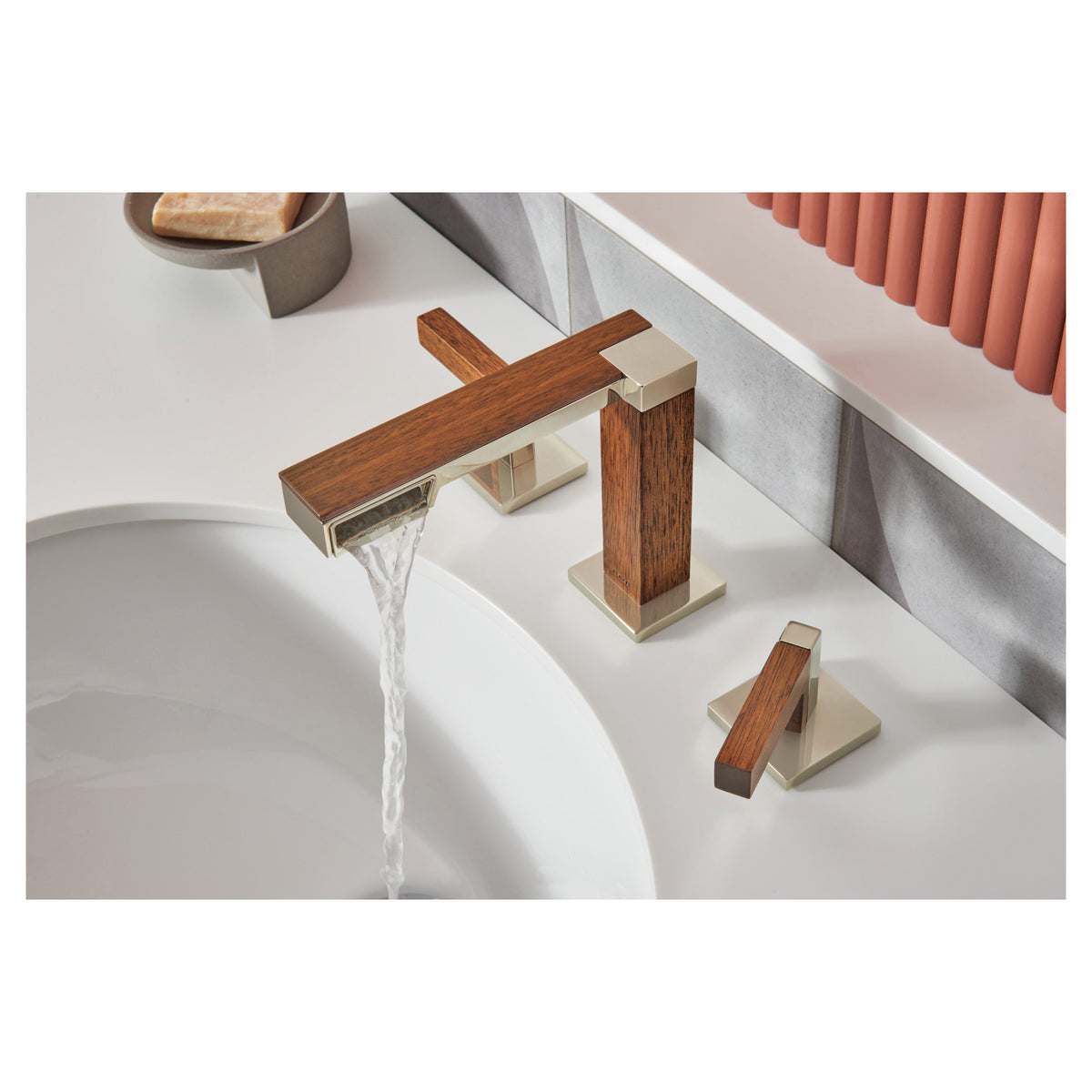 Frank Lloyd Wright - Two Lever Handle Kit - HL5322-PNTK