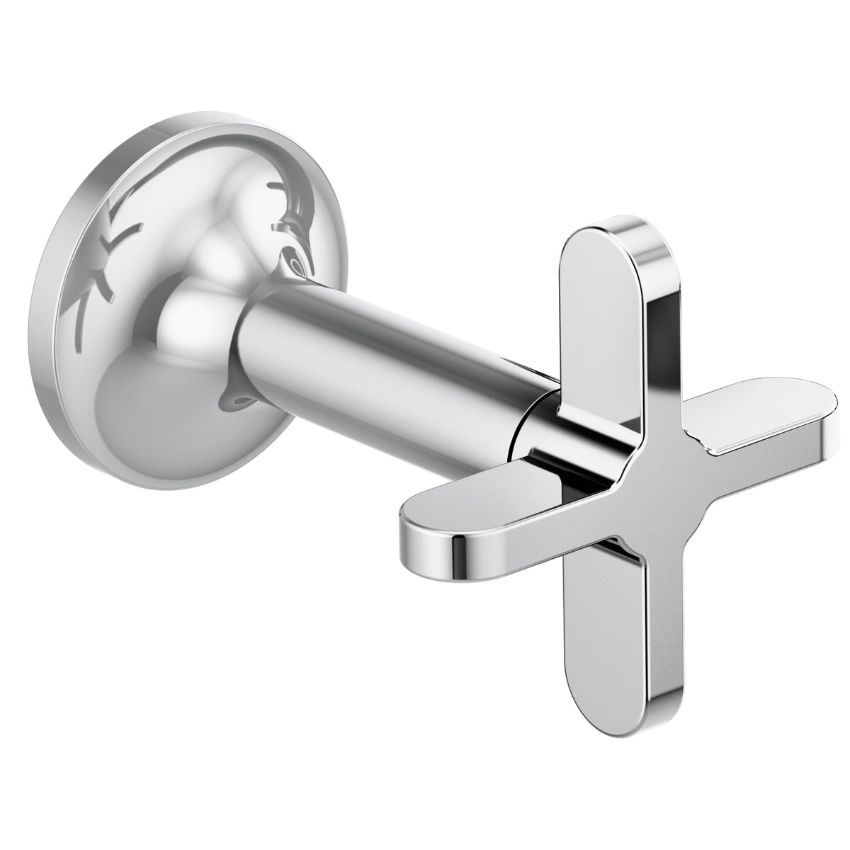Brizo® HX5875-PC Odin® Two Cross Handle, For Use With Odin® Models T65875LF-LHP/T65875LF-LHP-ECO Wall Mount Lavatory Faucets, Zinc, Polished Chrome, Import