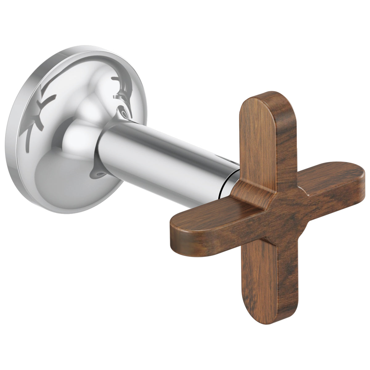 Odin - Two Cross Handle - Polished Chrome - 4-3/16" H