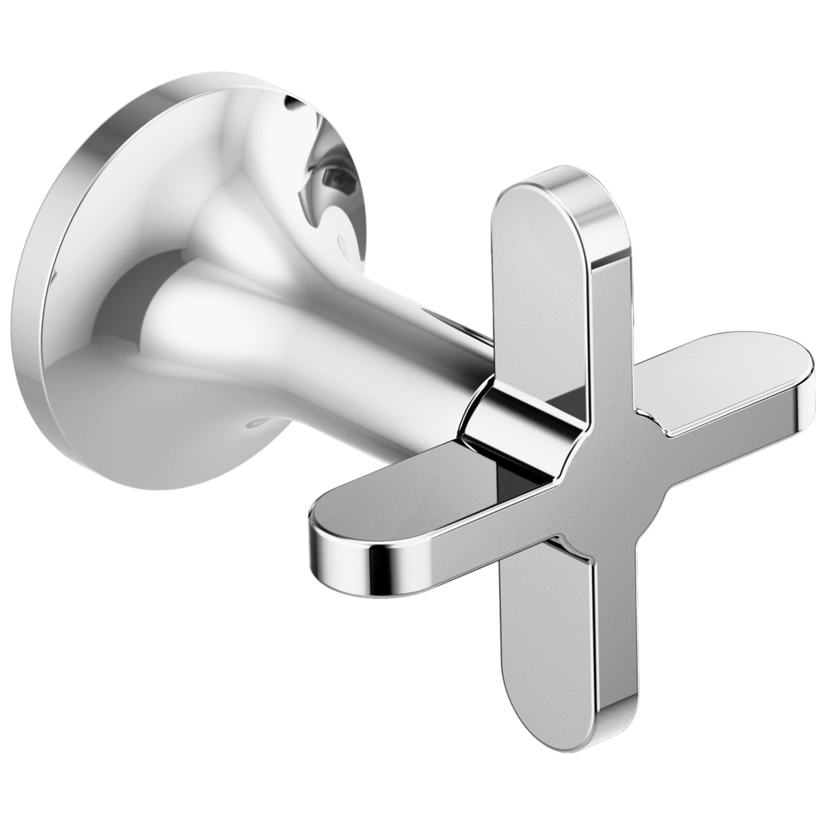 Brizo® HX70475-PC Odin® Two Cross Handle Kit, For Use With Odin® Model T70475-LHP Wall Mount Tub Filler, Zinc, Polished Chrome, Import