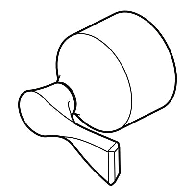 Brizo® RP100098GL Virage® Handle Assembly, For Use With Model T60P030 Pressure Balance Valve Only Trim, Luxe Gold