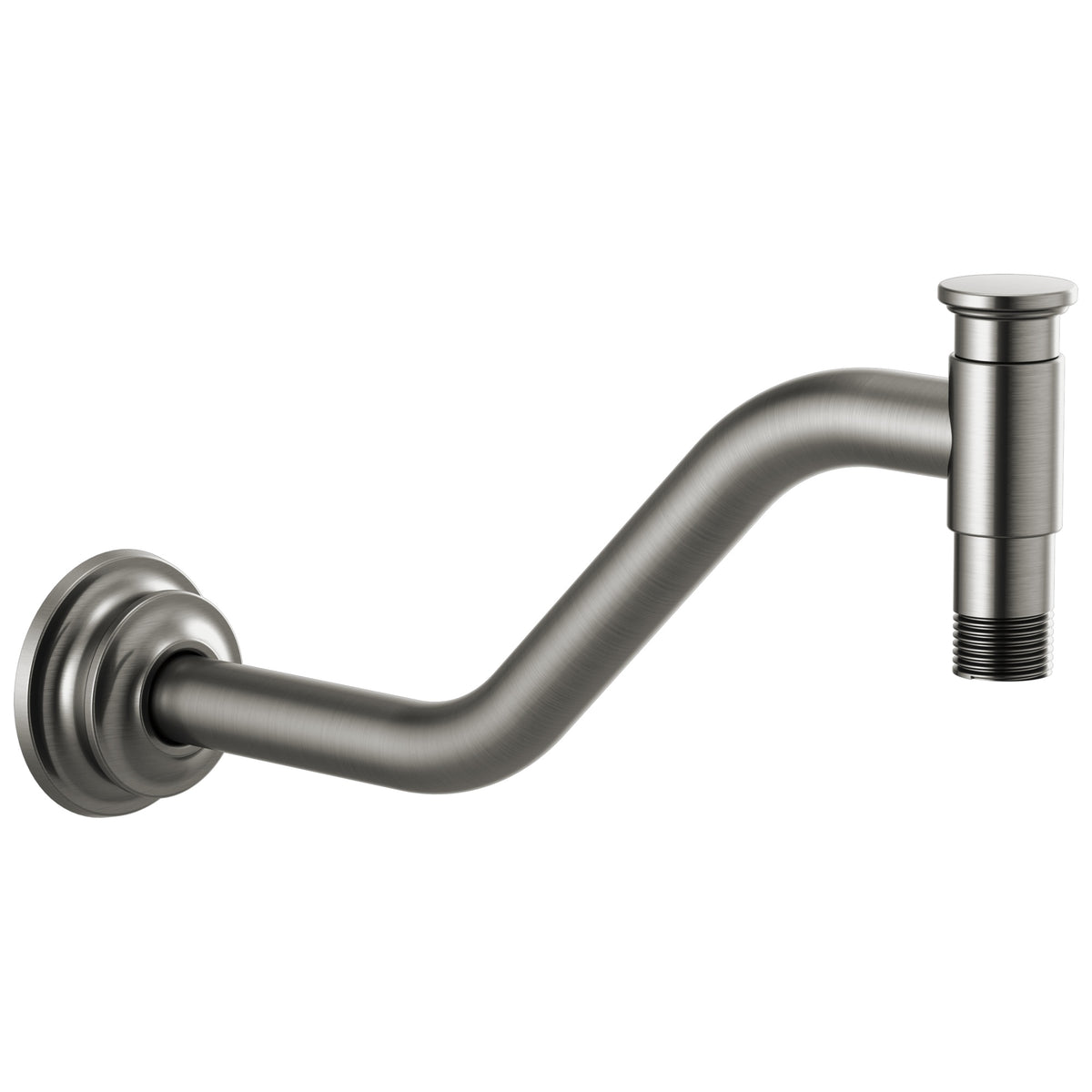 Invari - Angled Shower Arm and Flange - 11" L - Solid