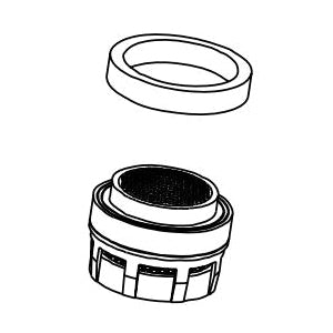 Brizo® RP100594-1.2 Atavis™ Gasket and Aerator, For Use With Atavis™ 1-Handle Lavatory Faucet, 1.2 gpm Flow Rate, Import