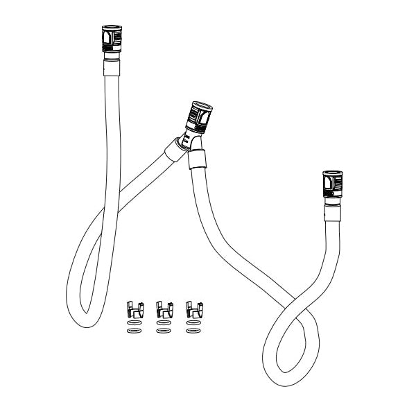 Brizo® RP100600 Atavis™ Quick Connect Hose Assembly, For Use With Invari™ 65377LF-LHP/65377LF-LHP-ECO Widespread Lavatory Faucets, Import
