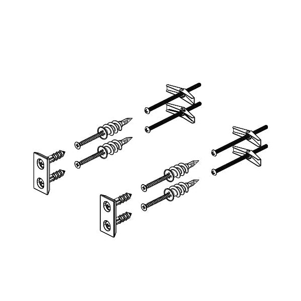 Brizo® RP101397 Kintsu™ Mounting Hardware, For Use With Kintsu™ Model 694706 8 in Mini Towel Bar, Import