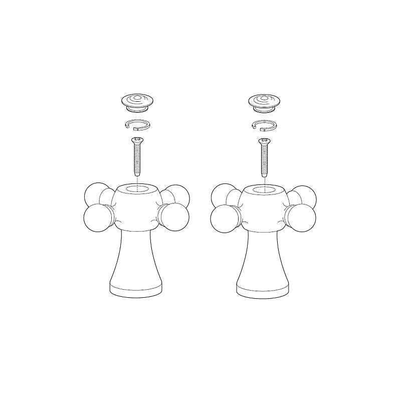 Brizo® RP52400RB Tresa® Single Roman Tub and Lavatory Faucet Lever Handle Kit, Metal, Venetian Bronze
