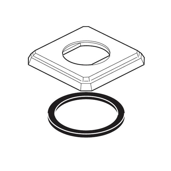 Virage - Spout Base and Gasket - Polished Nickel