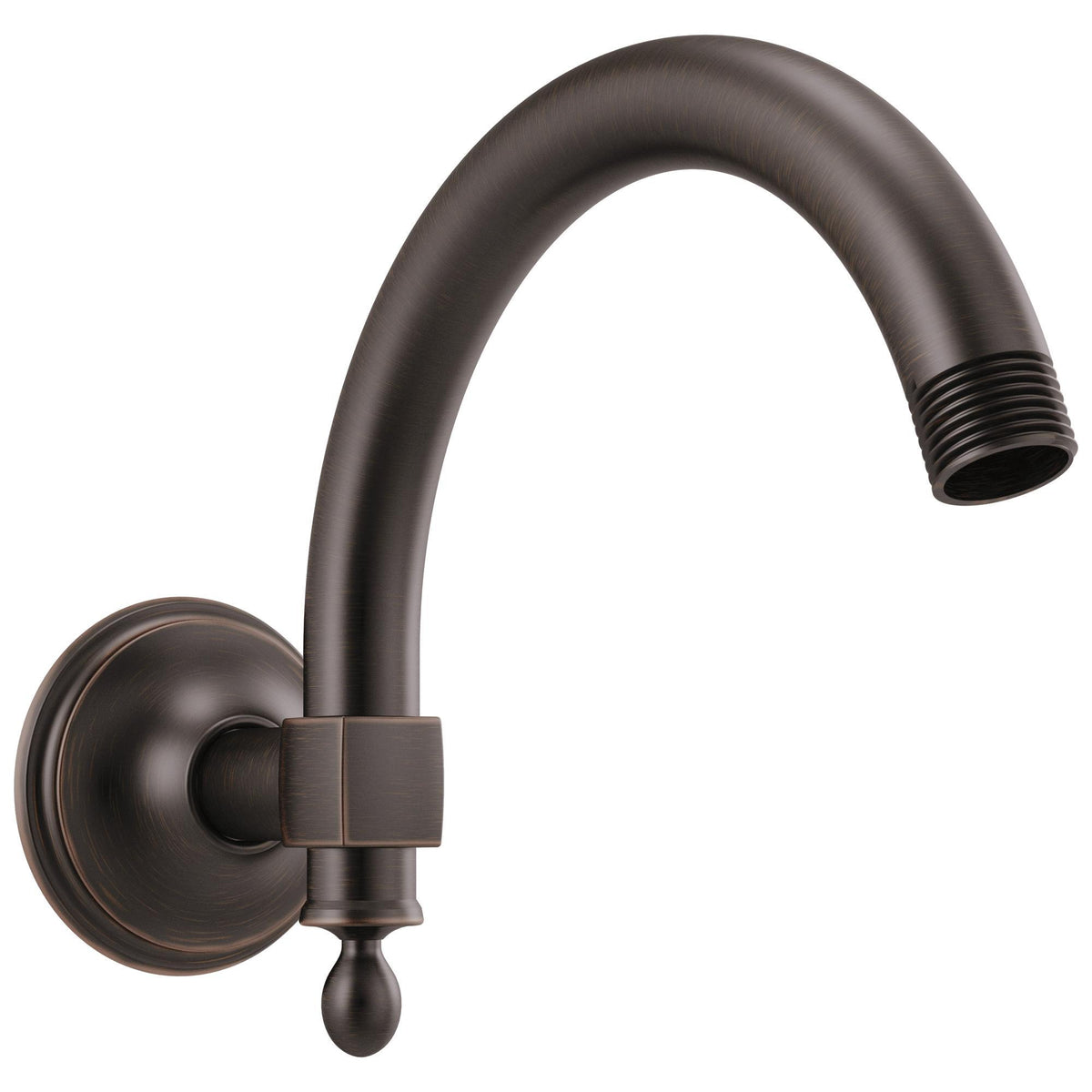 Charlotte - Classic Shower Arm and Flange - Solid Brass