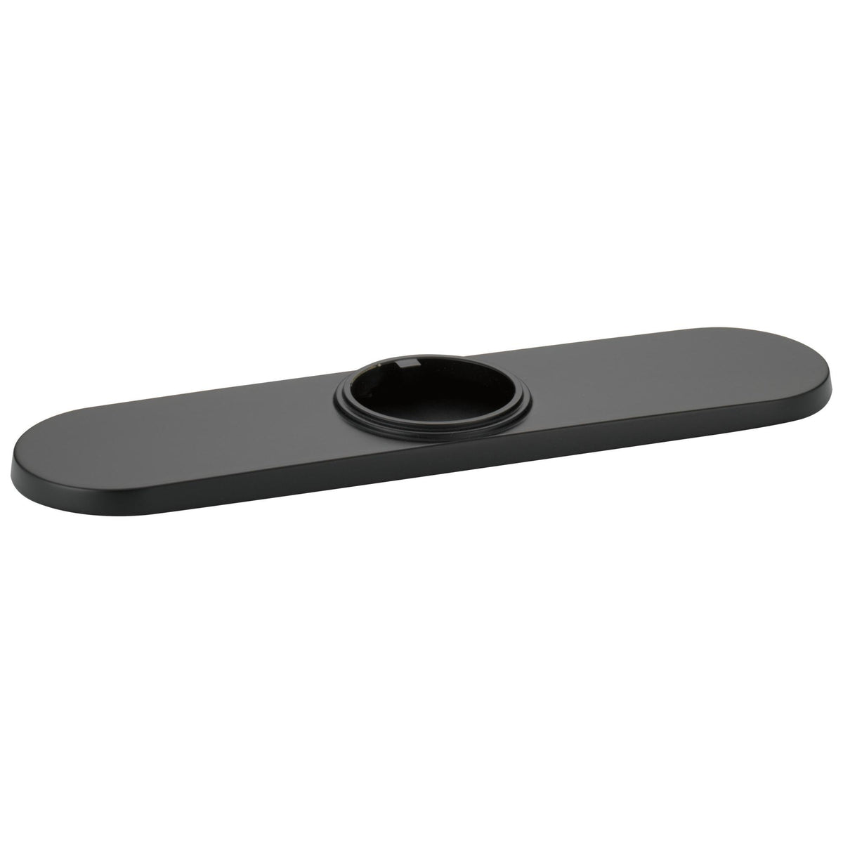 Solna - Three Hole Escutcheon - Matte Black - 10"