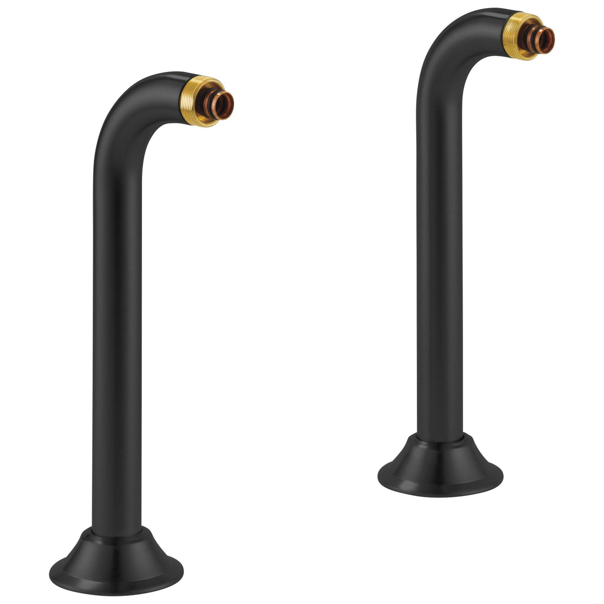 Brizo® RP73765BL Atavis™ Deck Mount Tub Filler Riser, 1/2 in Nominal, 3-1/2 in L, Brass, Matte Black