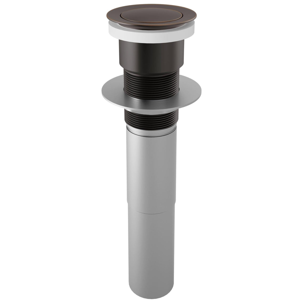 Pushbutton Activated Pop-Up Drain Assembly - Venetian Bronze