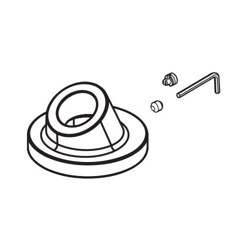 Brizo® RP90078SL Litze® Hand Shower Base/Set Screw/Button/Wrench, For Use With Litze® T67435-LHP Roman Tub with Hand Shower