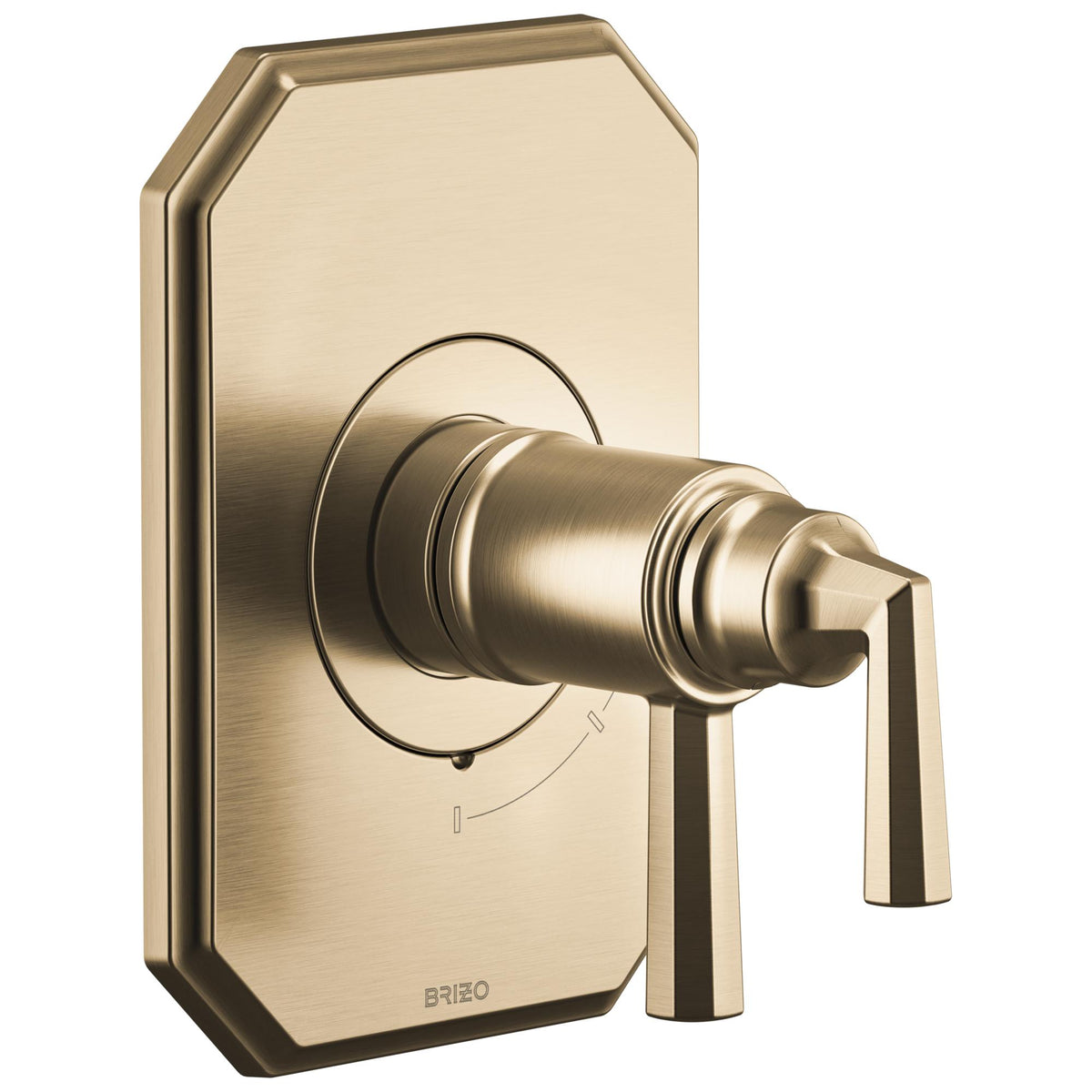 Brizo® T60065-GL T60065 Tub/Shower Thermostatic Trim, 1.75 gpm Shower, Luxe Gold