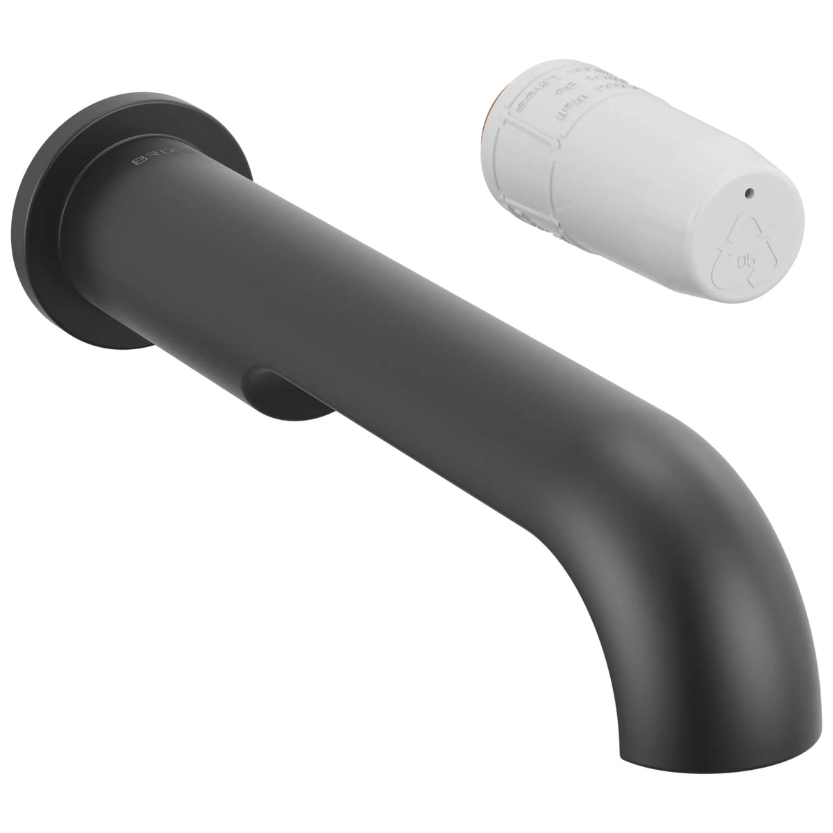 Roccesco - Single Bathroom Faucet - Matte Black - Wall Mount