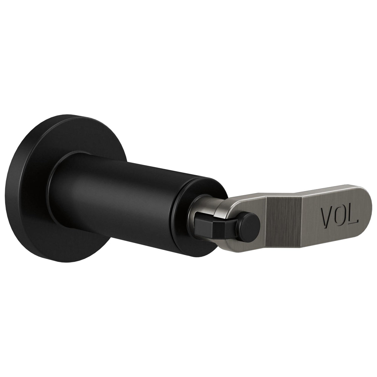 Brizo® T66634-BLSL Volume Control Trim, Matte Black/Luxe Steel