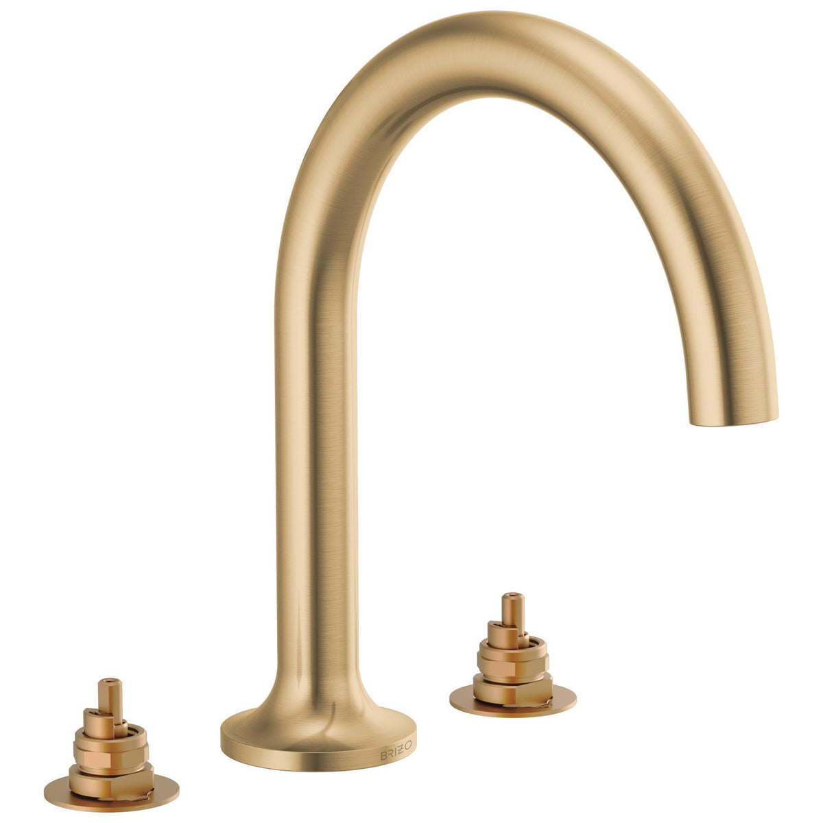 Brizo® T67375-GLLHP Odin® Roman Tub Faucet, Commercial/Residential, 9 to 16 in Center, Luxe Gold, 2 Handles, Import