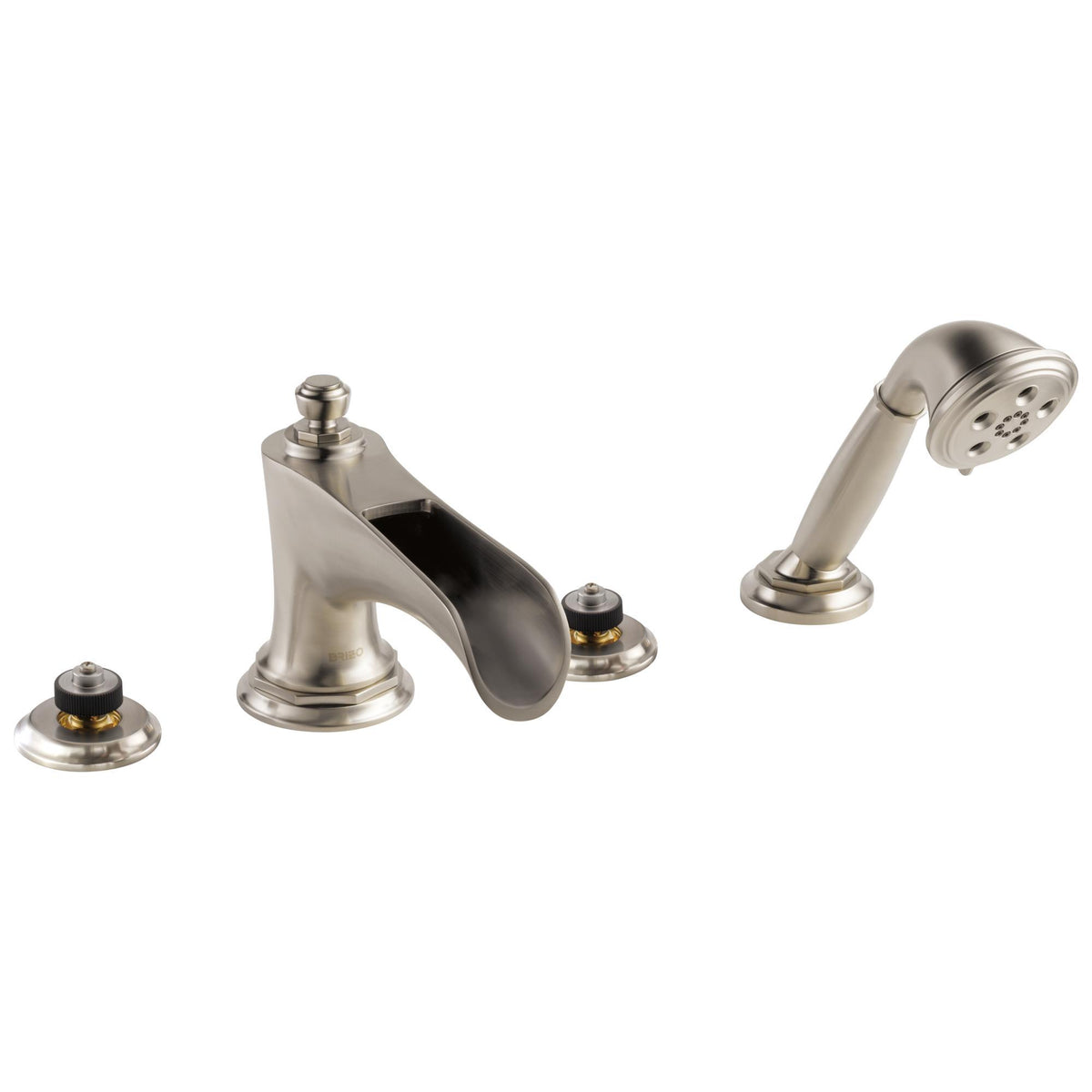 Rook - Roman Tub Faucet - Luxe Nickel - Deck Mount