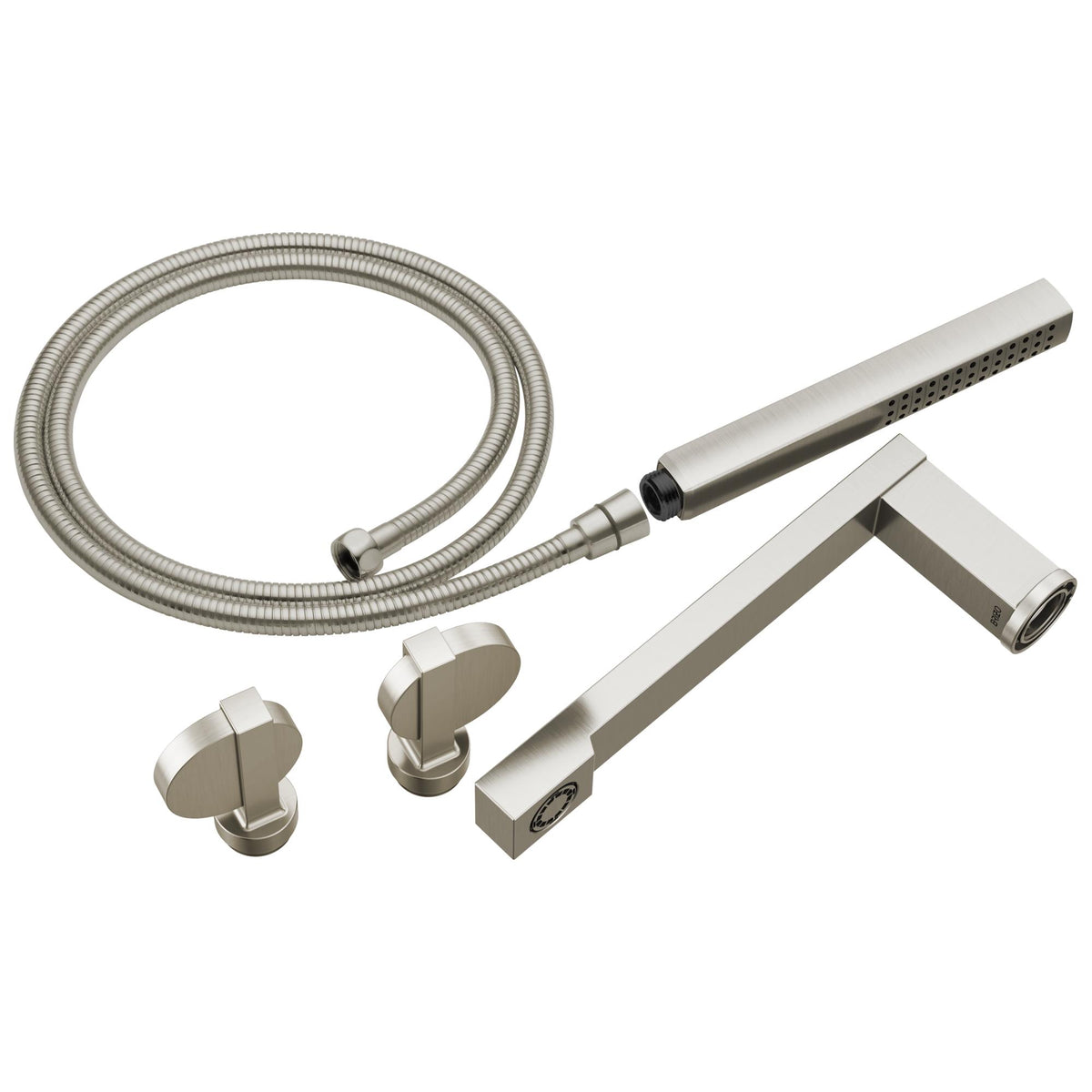 Brizo® T703100-NK Frank Lloyd Wright Two Handle Trim Kit, 10.56 in L 12.25 in W 8.69 in H, Brass, Luxe Nickel