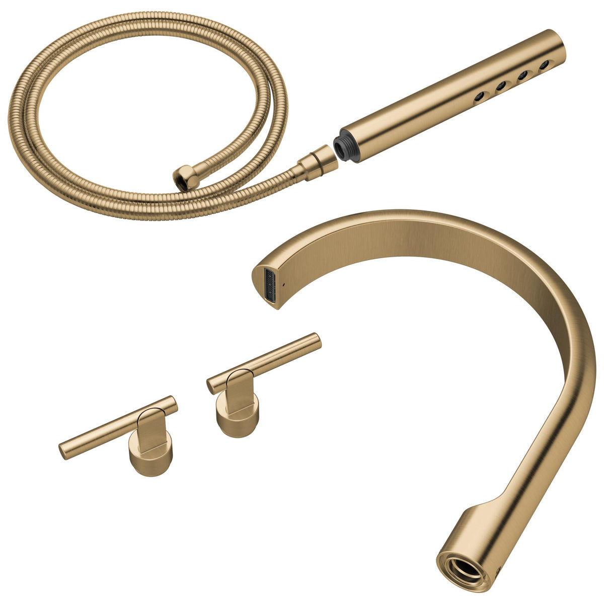 Roccesco - Tub Filler Trim Kit - Luxe Gold - Brass