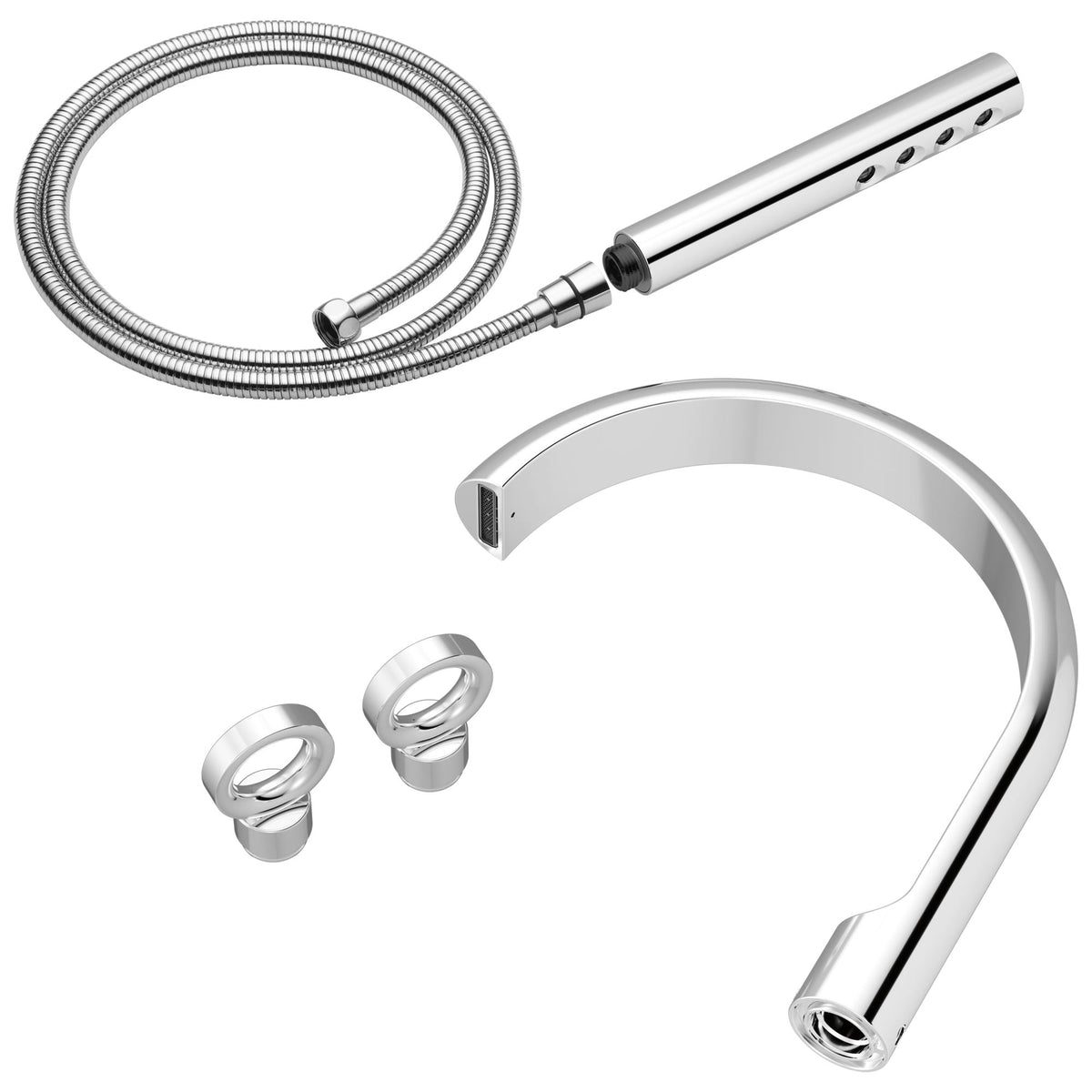 Roccesco - 2-Handle Tub Filler Trim Kit - Chrome - 1.75 GPM