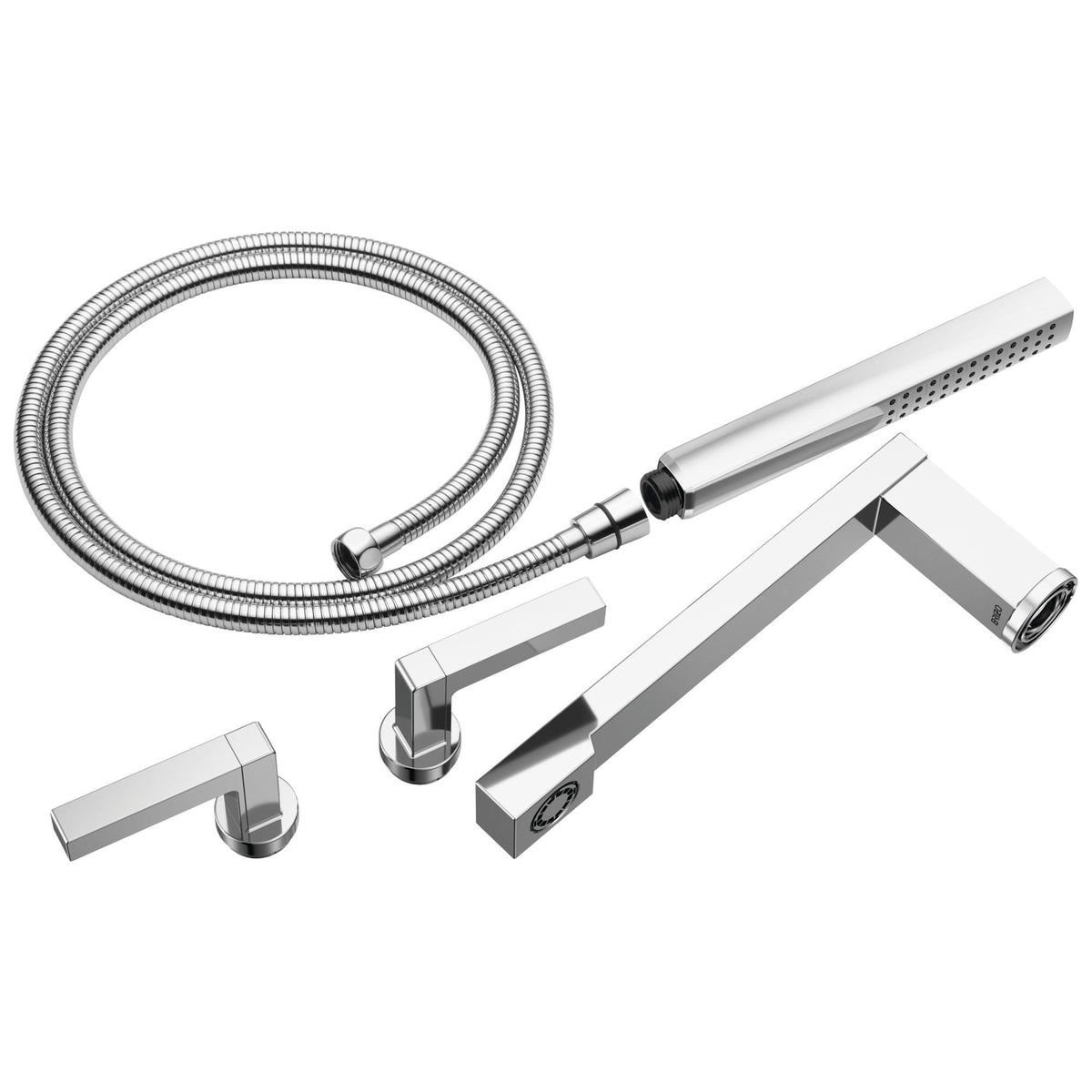 Frank Lloyd Wright - Tub Filler Trim Kit - Polished Chrome