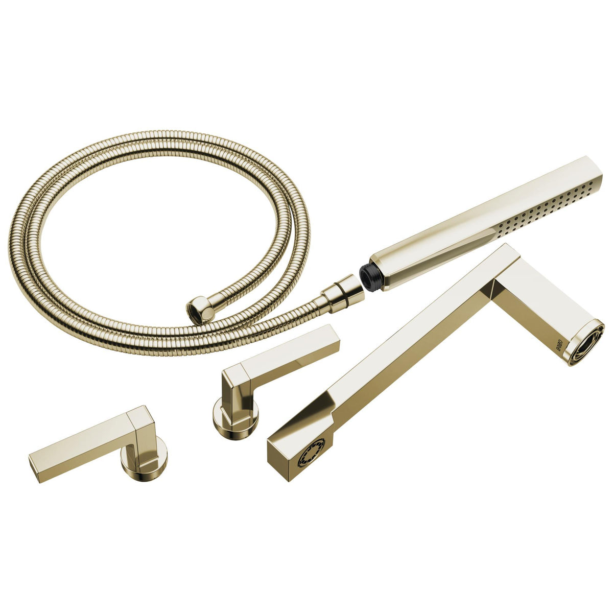 Frank Lloyd Wright - Tub Filler Trim Kit - Polished Nickel