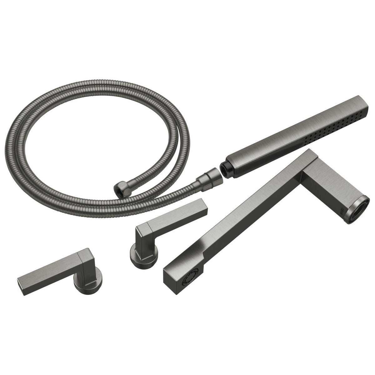 Frank Lloyd Wright - Tub Filler Trim Kit - Luxe Steel