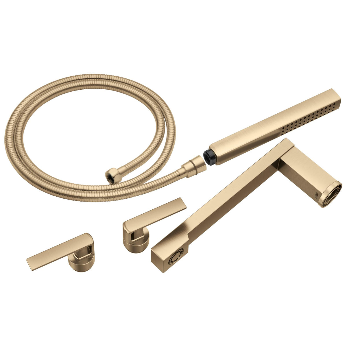 Brizo® T70399-GL Frank Lloyd Wright Two Handle Trim Kit, 10.56 in L 14.69 in W 8.69 in H, Brass, Luxe Gold