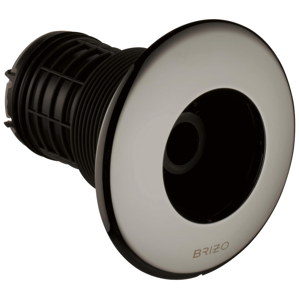 Brizo® T84613-BNX Essential™ Shower Series HydraChoice™ Flush Mount Round Body Spray Trim, 1.5 gpm at 80 psi, Brilliance® Black Onyx, Import
