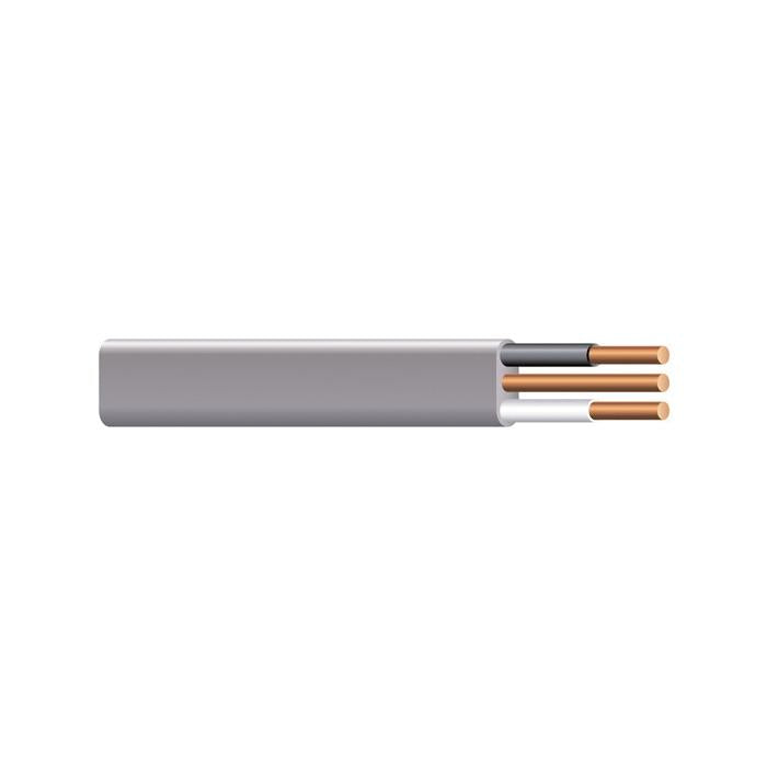 Southwire® 13056755 Type UF-B Underground Feeder Cable With Grounding Wire, 600 V AC, (2) 10 AWG Copper Conductor, 250 ft L