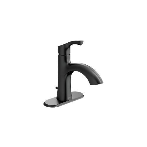 CFG 58910BL Ash Lavatory, 1.2 gpm Flow Rate, 1 Handles, Lift Rod Drain, 1 or 3 Faucet Holes, Matte Black