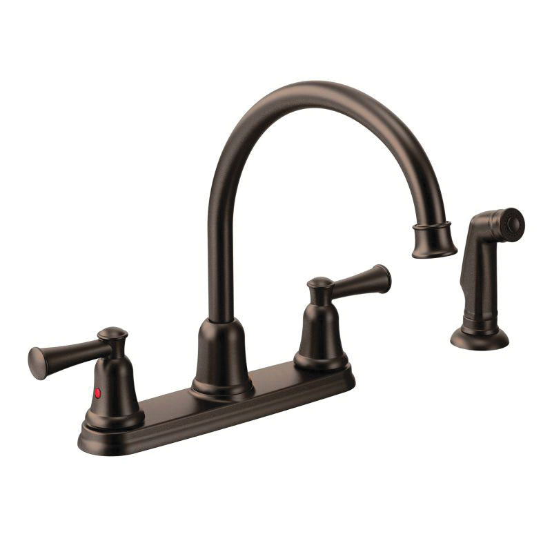 CFG CA4161 Capstone® Kitchen Faucet, CFG Capstone® Kitchen Faucet, 1.5 gpm Flow Rate, 8 in Center, High-Arc Spout, 2 Handles