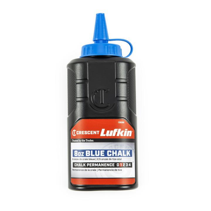 Crescent® CB08B Chalk Refill, Blue, 8 oz Capacity, Bottle Package