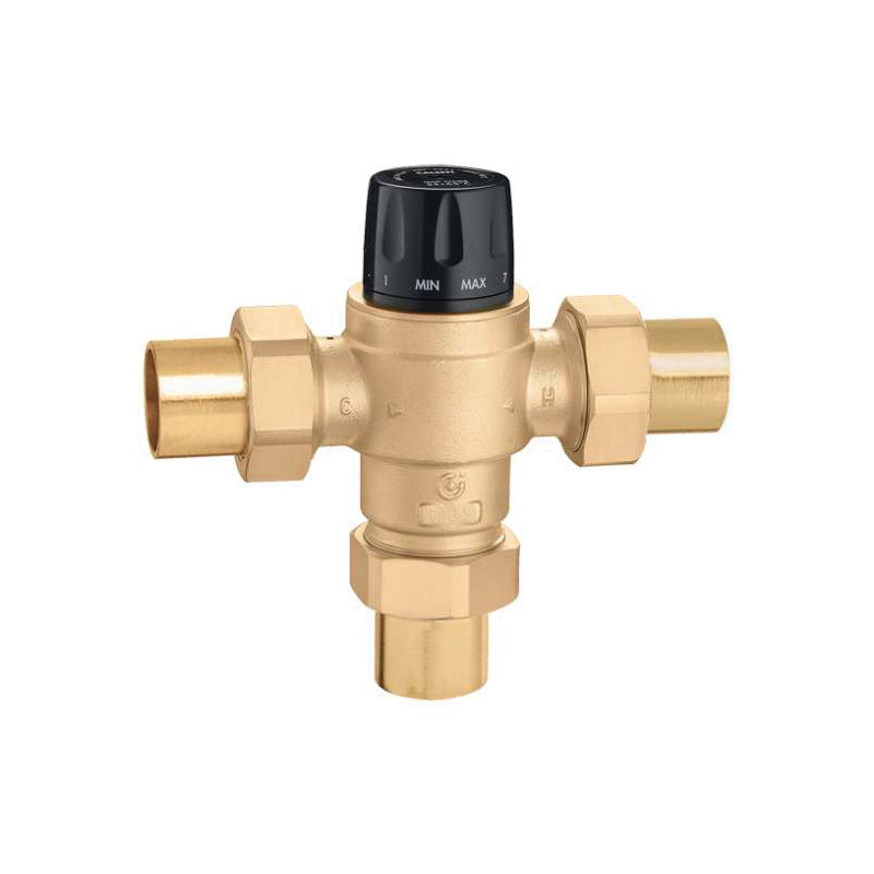 1-1/4" High-Flow Thermostatic Mixing Valve - Brass